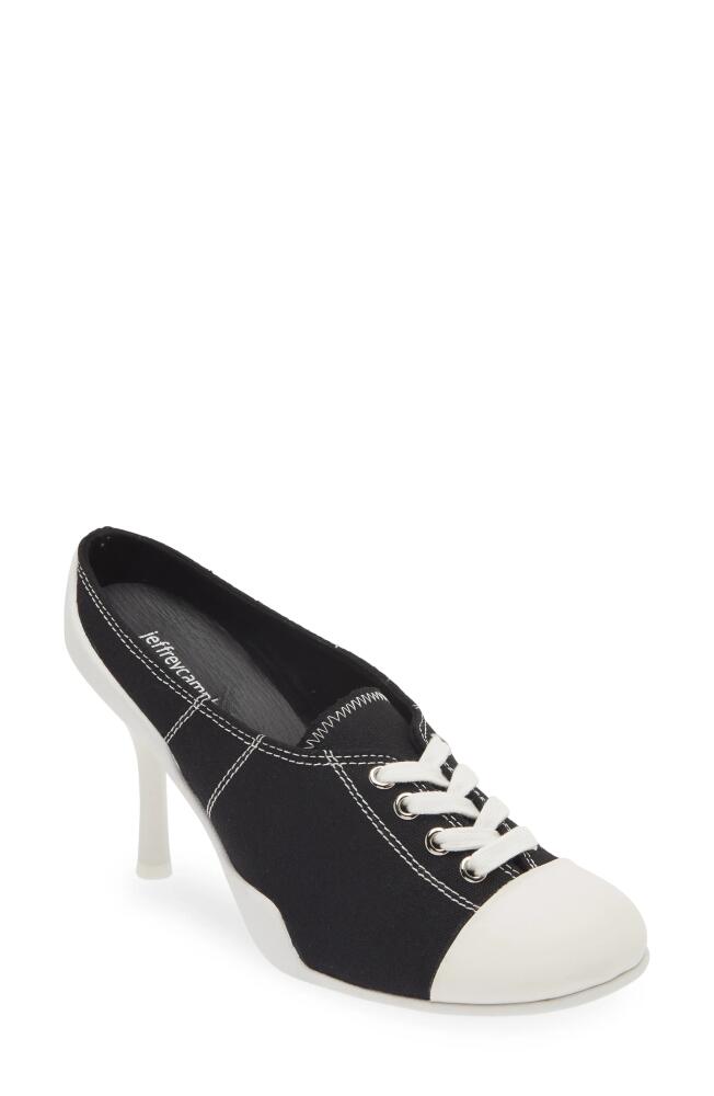 Jeffrey Campbell Cut Throat Pump in Black White Cover