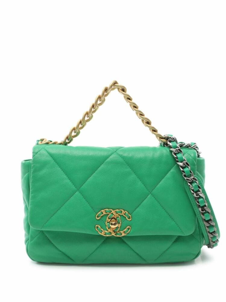 CHANEL Pre-Owned 2019 19 two-way shoulder bag - Green Cover