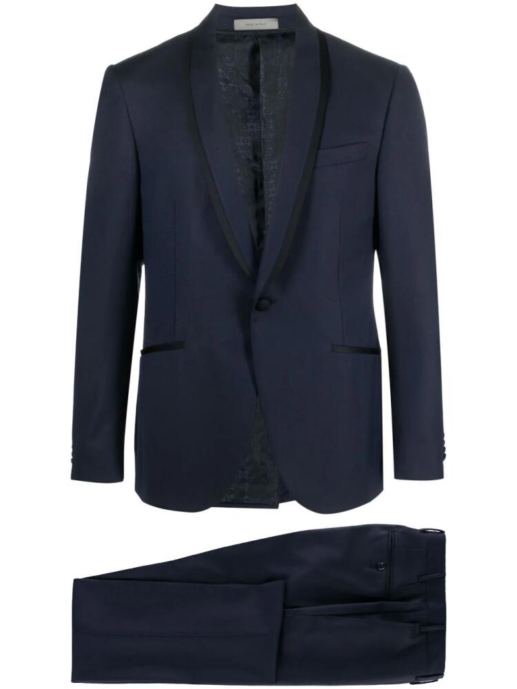 Corneliani single-breasted virgin-wool suit - Blue Cover