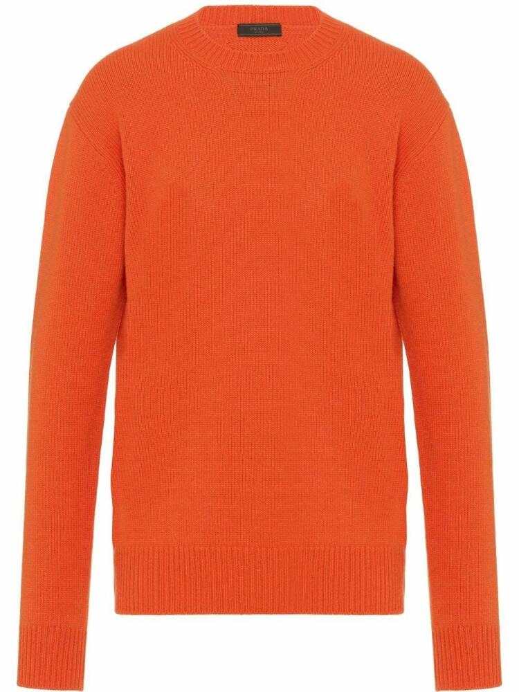 Prada knitted cashmere jumper - Orange Cover