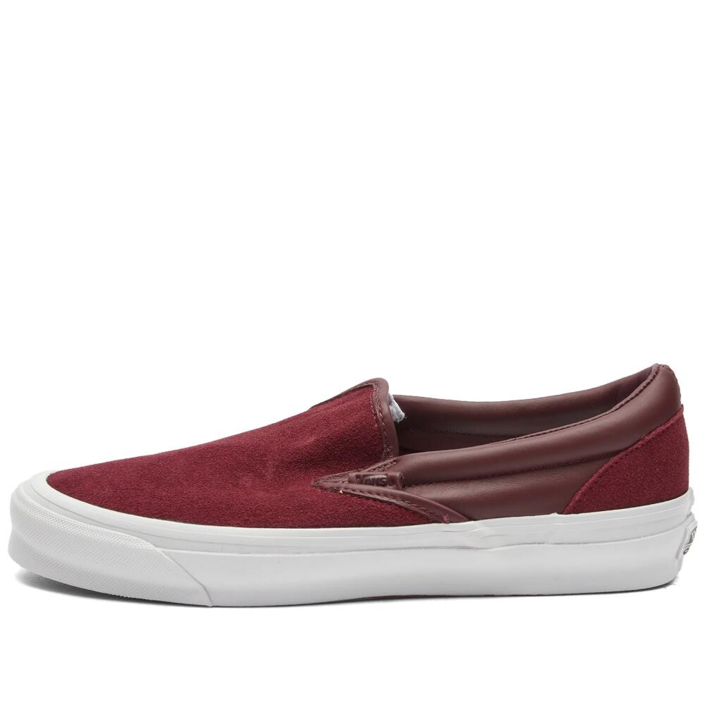 Vans Vault Women's Vans UA OG Classic Slip-On LX Sneakers in Suede Leather Port Cover