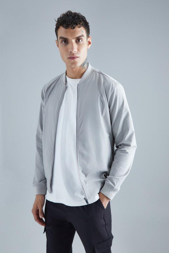 Mens Technical Stretch Smart Bomber - Grey Cover