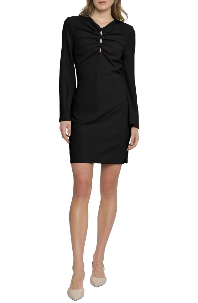 DONNA MORGAN FOR MAGGY Kyhle Cutout Long Sleeve Dress in Black Cover