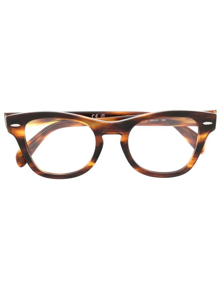 Ray-Ban tortoiseshell-effect optical glasses - Brown Cover