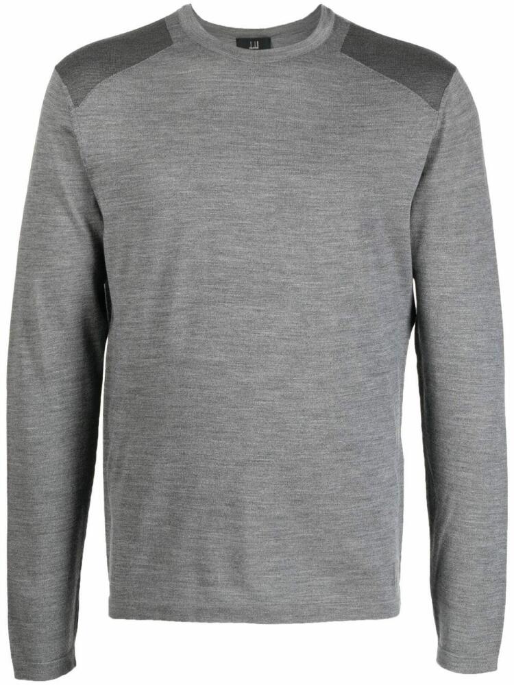 Dunhill fine-knit long-sleeved T-shirt - Grey Cover