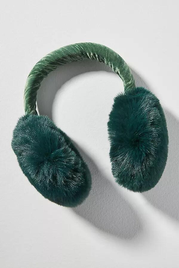 By Anthropologie Velvet Fuzzy Earmuffs Cover