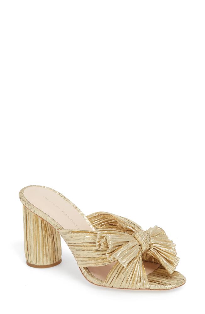 Loeffler Randall Penny Knotted Lamé Sandal in Gold Cover