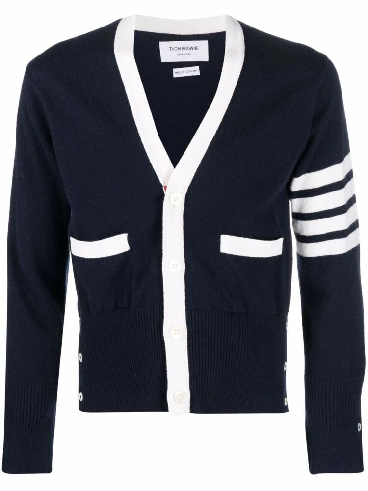 Thom Browne 4-Bar cashmere cardigan - Blue Cover