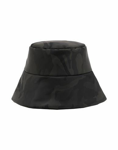 8 By Yoox Camo Bucket Hat Hat Black Polyamide Cover