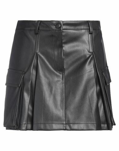 Kaos Woman Mini skirt Black Polyester, Polyurethane Cover