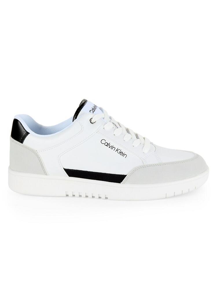 Calvin Klein Women's Hylana Colorblock Low Top Sneakers - White Black Cover