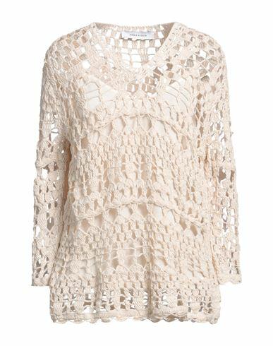 Emma & Gaia Woman Sweater Ivory Cotton Cover