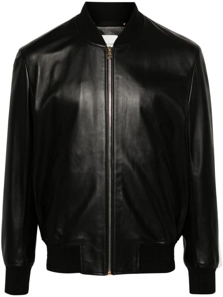 Paul Smith leather bomber jacket - Black Cover