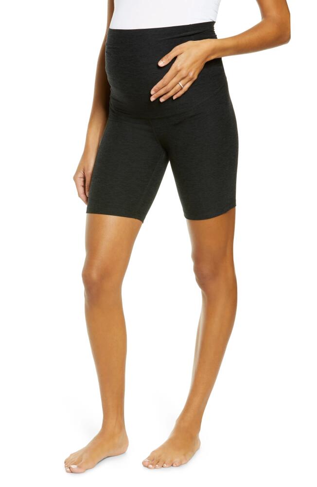 Beyond Yoga Love the Bump Maternity Bike Shorts in Darkest Night Cover