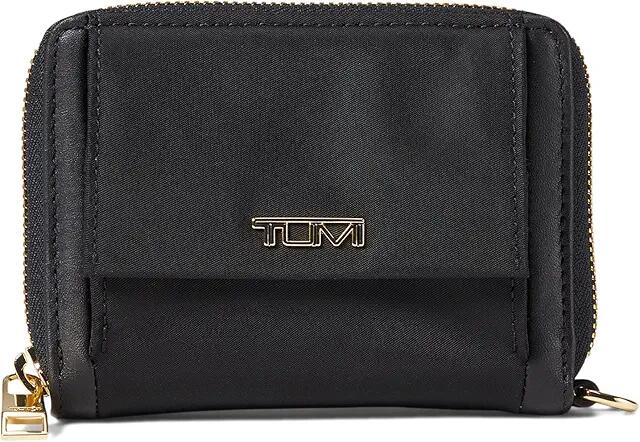 Tumi Voyageur Trifold Zip-Around (Black/Gold) Wallet Cover