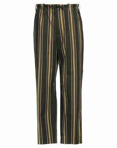 Dries Van Noten Man Pants Green Cotton Cover