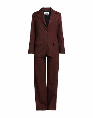 Grifoni Woman Suit Burgundy Polyester, Virgin Wool, Elastane Cover