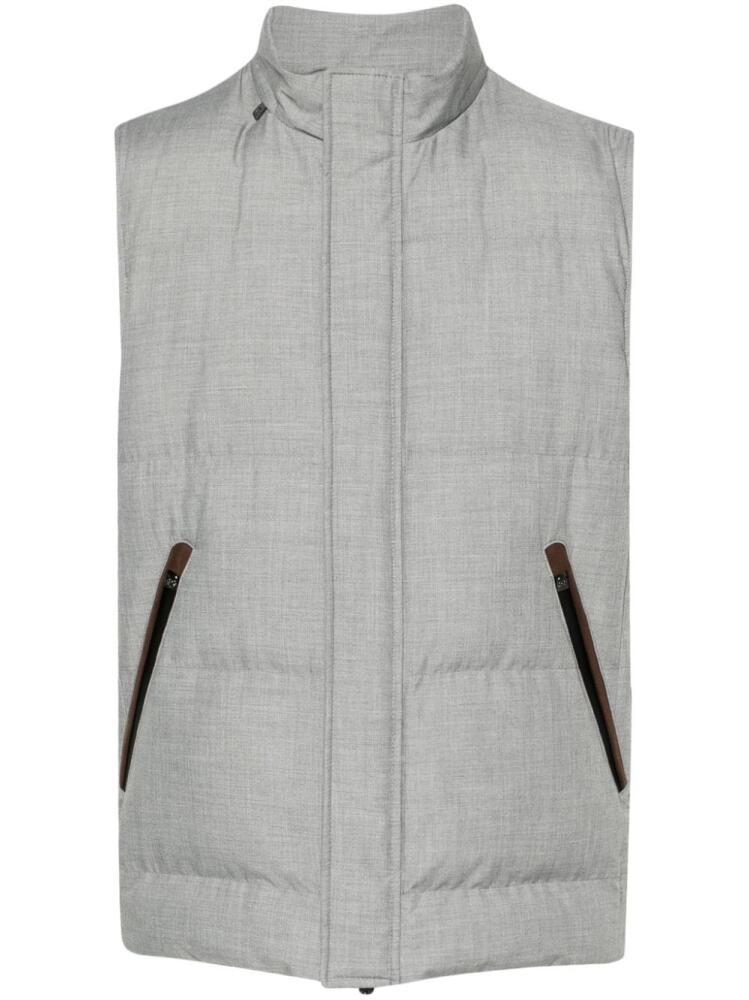 Corneliani logo-plaque gilet - Grey Cover