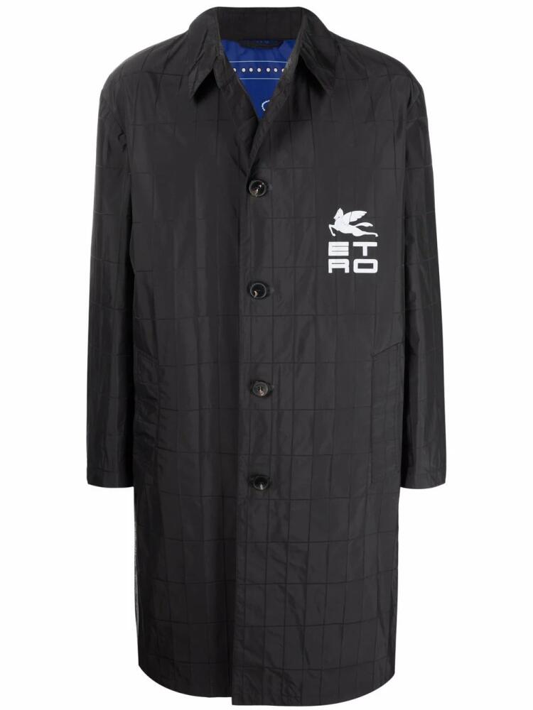 ETRO Pegasus single-breasted coat - Black Cover