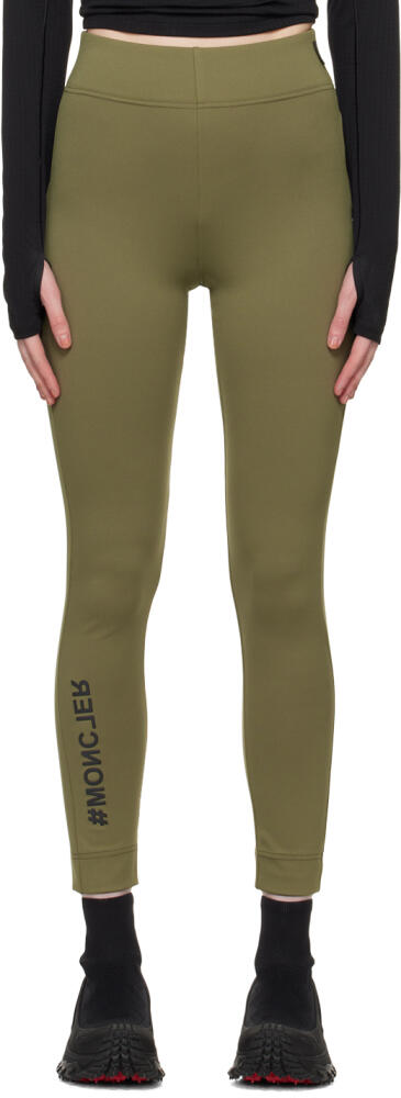 Moncler Grenoble Khaki Breathable Leggings Cover