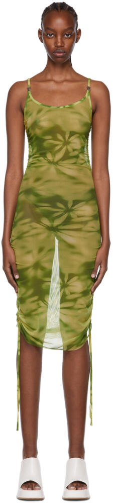 MISBHV SSENSE Exclusive Green Nylon Mini Dress Cover