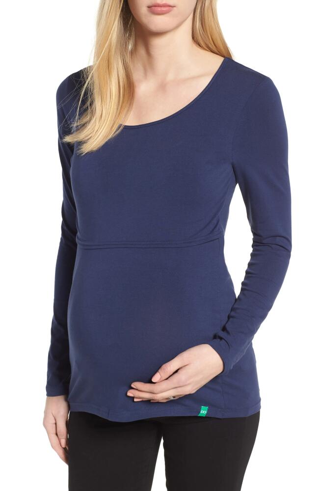 Modern Eternity Maternity/Nursing Tee in Navy Cover