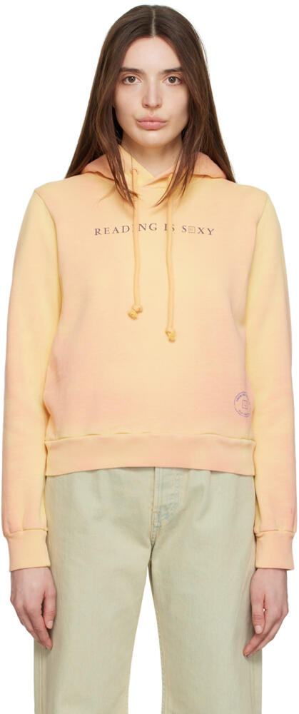 Acne Studios Orange 'Reading Is Sexy' Hoodie Cover