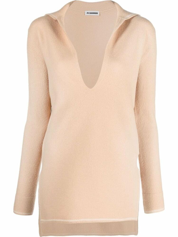 Jil Sander v-neck wool jumper - Neutrals Cover