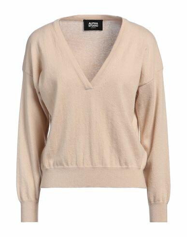 Alpha Studio Woman Sweater Beige Cashmere Cover