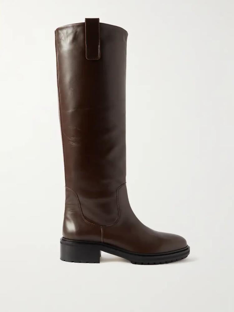 Aeyde - Henry Leather Knee Boots - Brown Cover