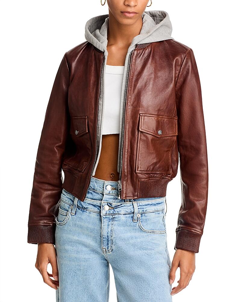 Lamarque Leather Bomber Jacket Cover