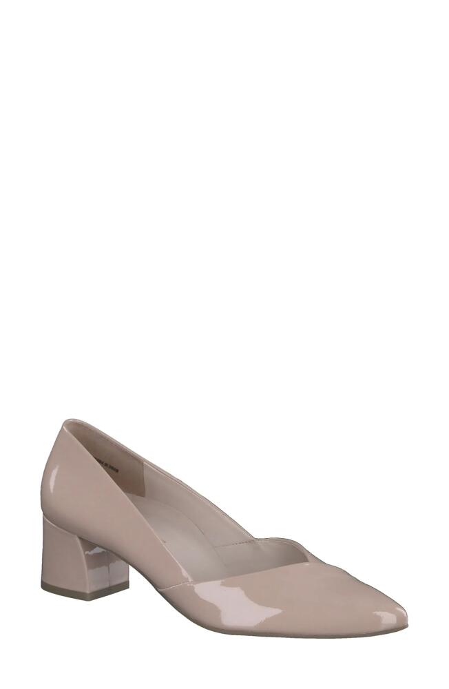 Paul Green Rendi Pointed Toe Pump in Frappe Soft Patent Cover