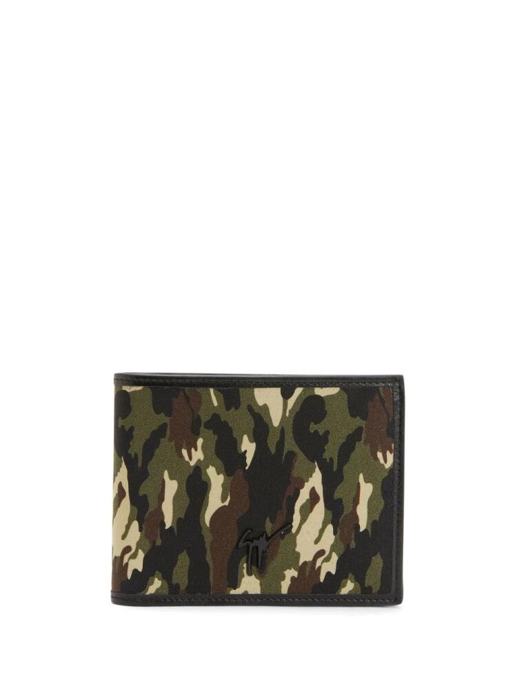 Giuseppe Zanotti Albert camouflage-print bi-fold wallet - Black Cover