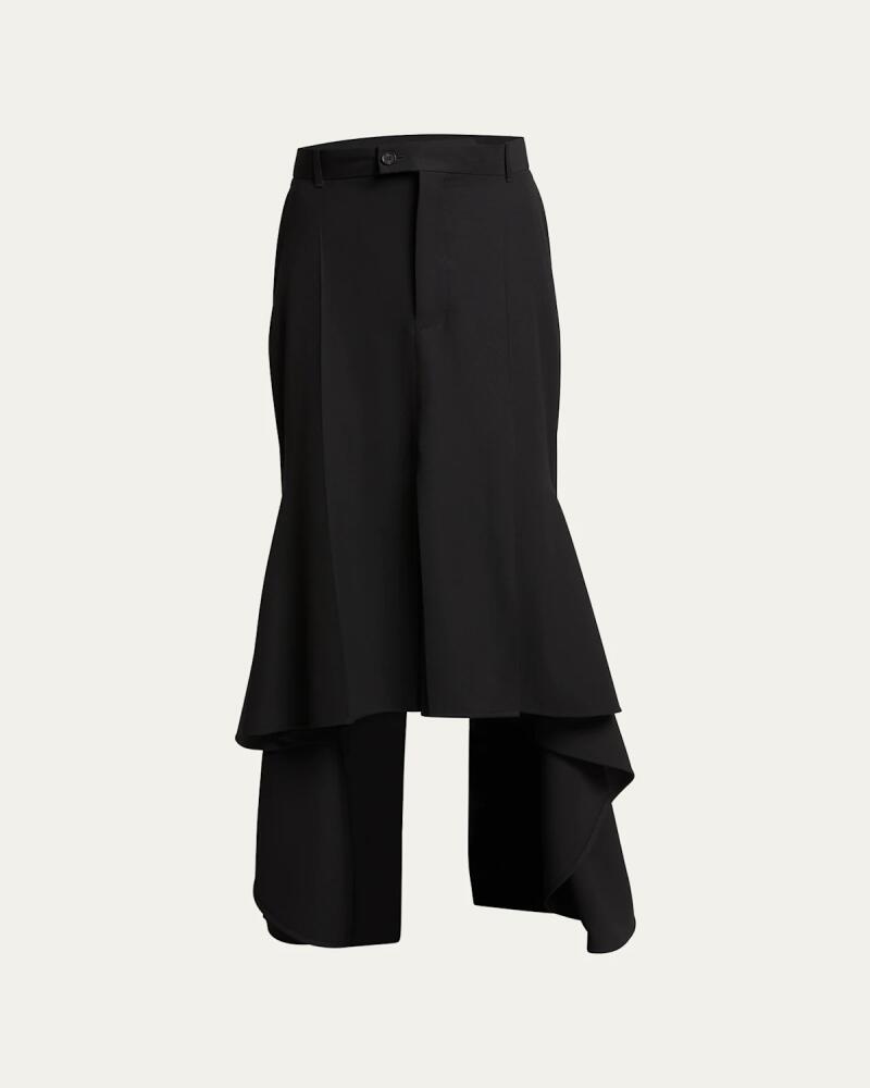 Balenciaga High-Low Godet Skirt Cover