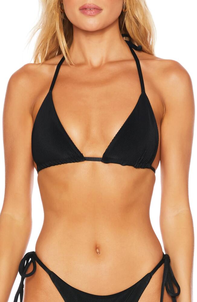 Beach Riot Winona Triangle Bikini Top in Black Cover