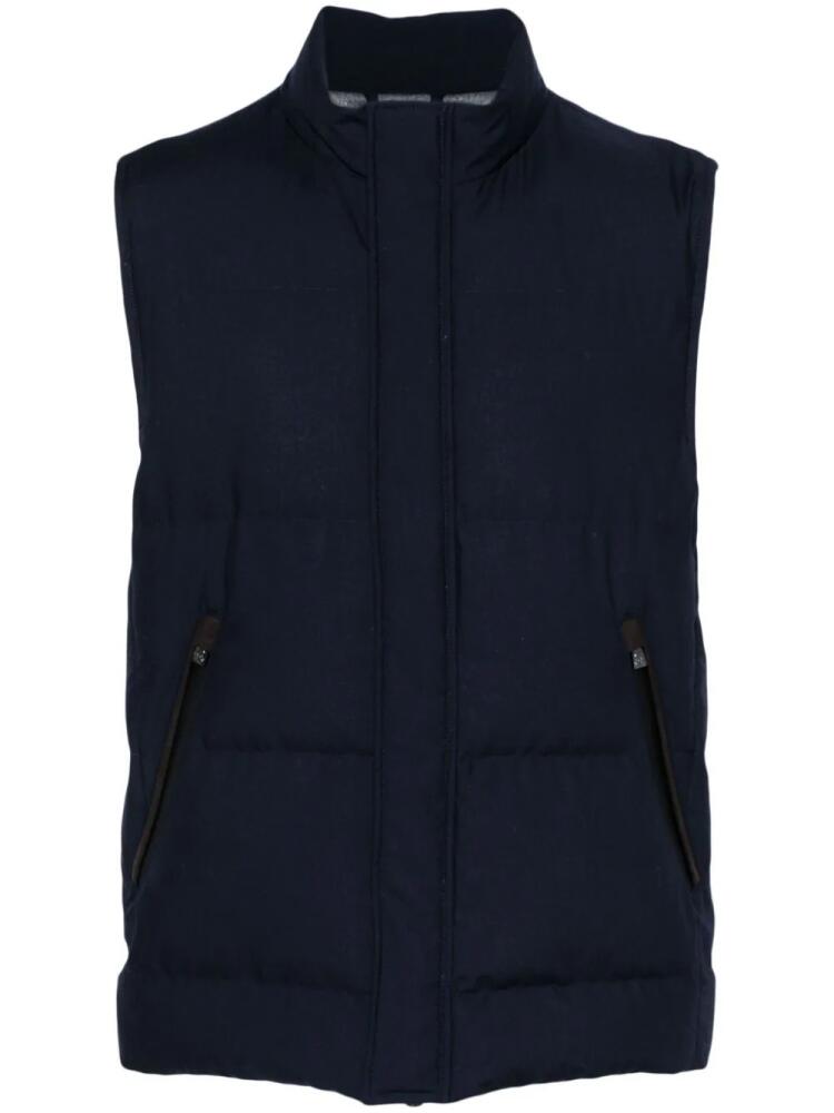 Corneliani logo-plaque gilet - Blue Cover