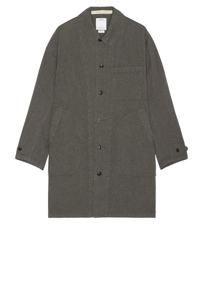 Visvim Pointer Coat in Grey Cover