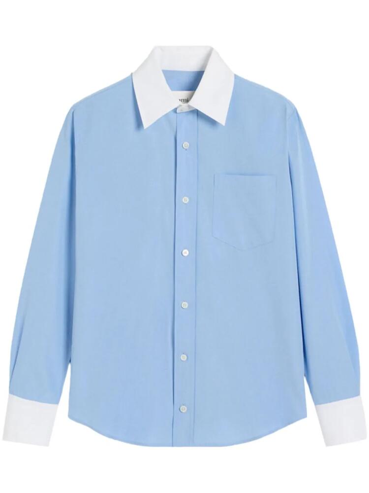 AMI Paris Ami de Coeur cotton shirt - Blue Cover