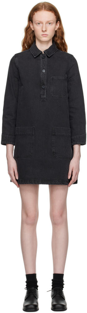 A.P.C. Black Aurelia Denim Minidress Cover