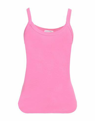 Michael Stars Woman Tank top Pink Cotton Cover