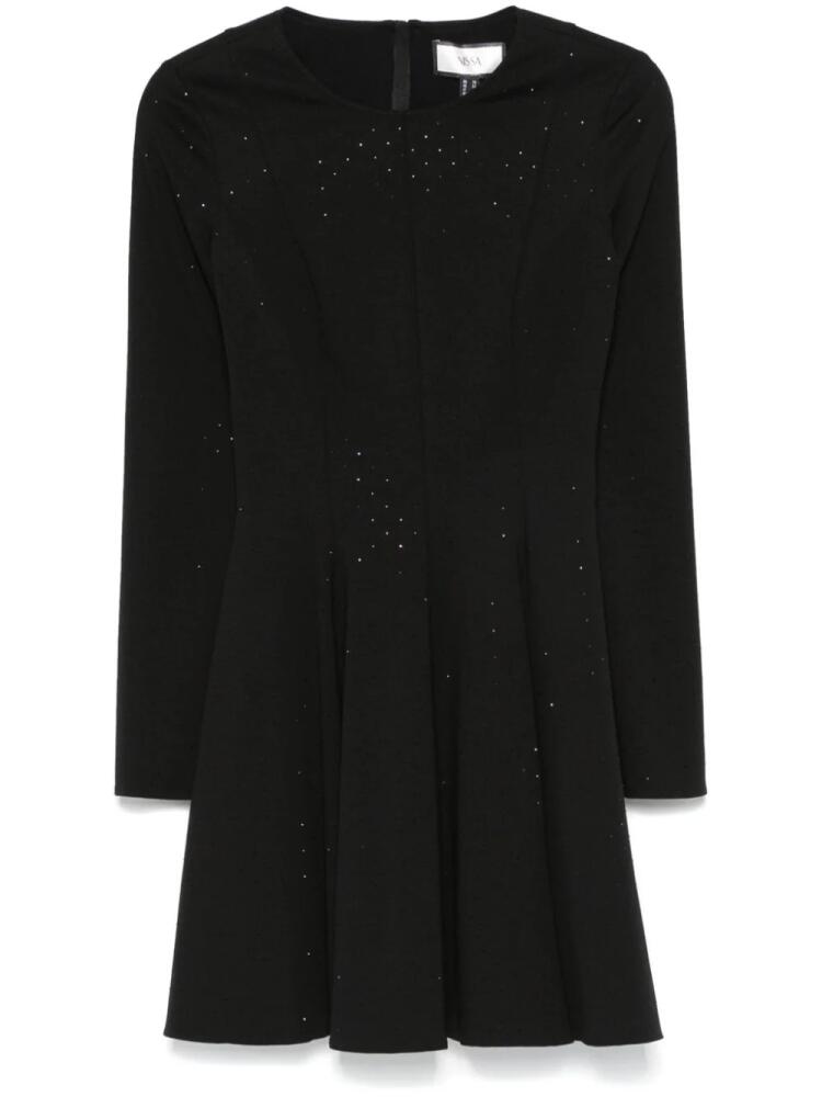 NISSA rhinestone-embellished mini dress - Black Cover