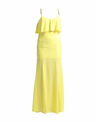 Rinascimento Woman Maxi dress Yellow Polyester Cover