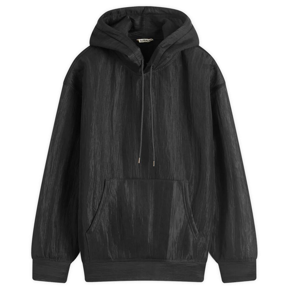 Auralee Women's Elastic Sheer Nylon Parka Jacket in Black Cover