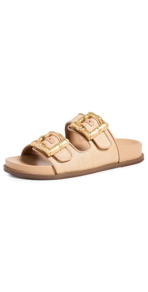 Schutz Enola Casual Slides Areia/Light Wood Cover