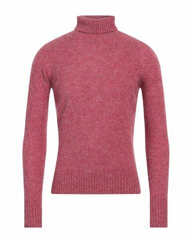 Doppiaa Man Turtleneck Magenta Virgin Wool Cover