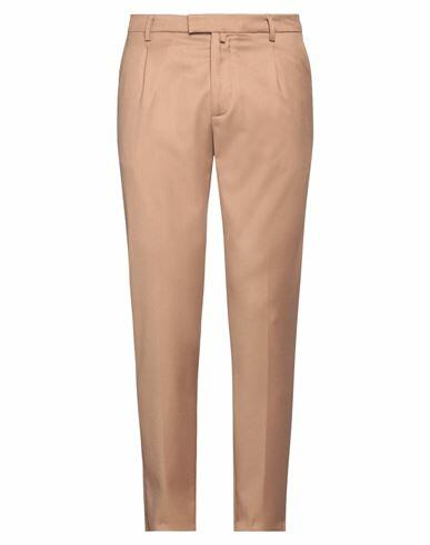 Officina 36 Man Pants Camel Polyester, Viscose, Elastane Cover