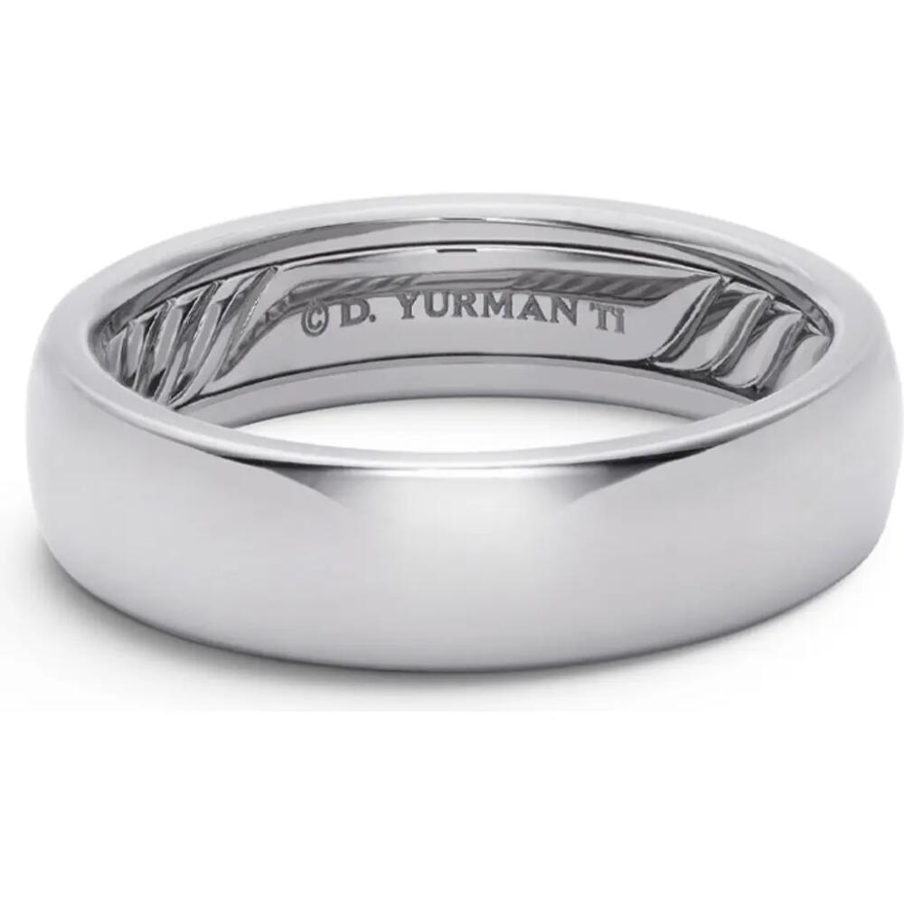 David Yurman DY Classic Band Ring, 6mm in Titanium Cover