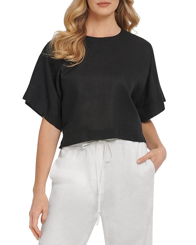 Dkny Linen Drop Shoulder Top Cover