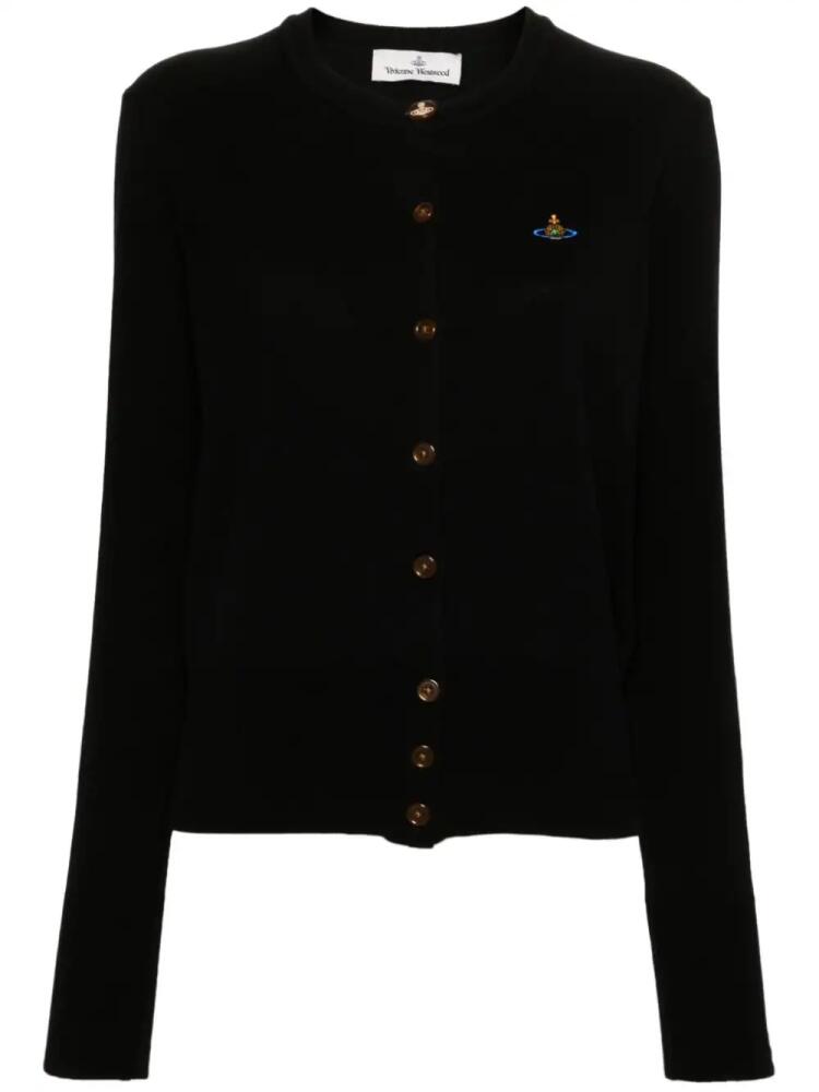 Vivienne Westwood Bea ribbed-knit cardigan - Black Cover