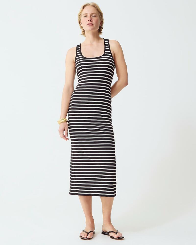 J.Crew Cross-back midi dress in striped vintage rib Cover